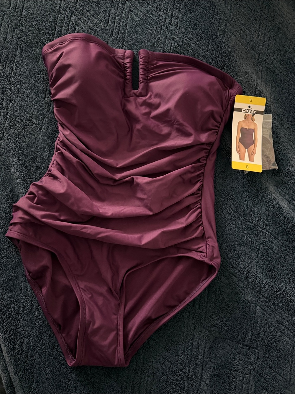 DKNY Strapless One-Piece Swimsuit size Small